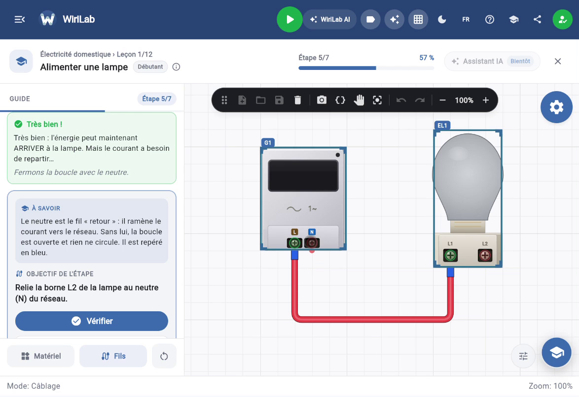 Parcours et progression WiriLab.
