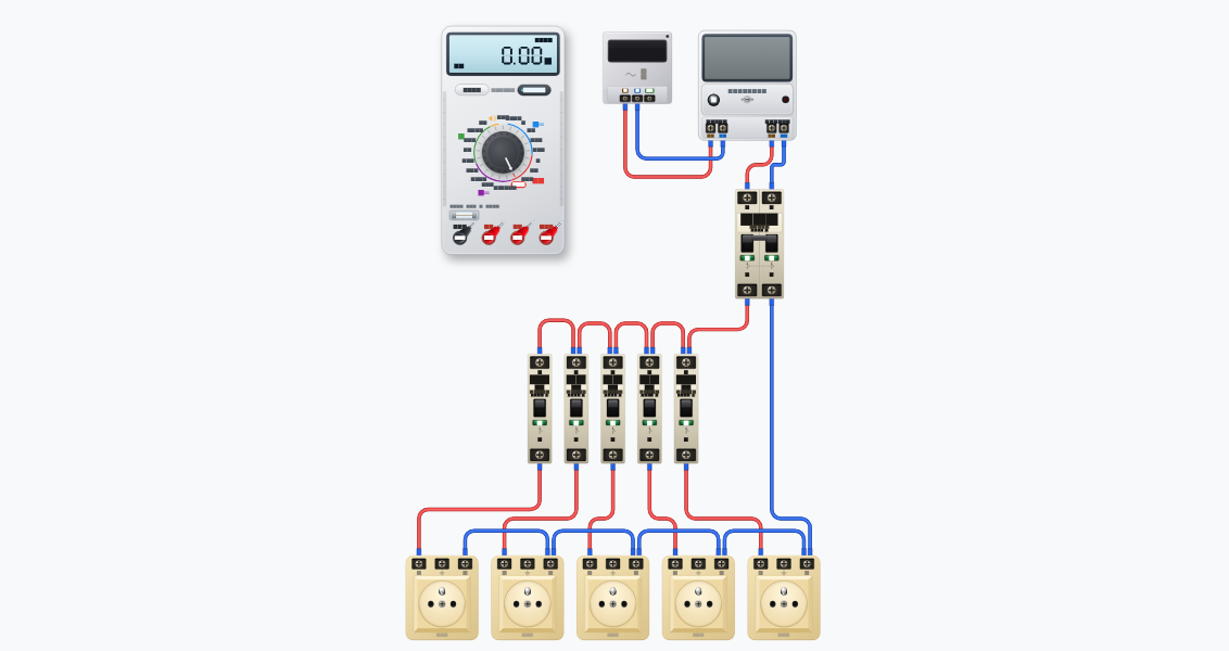 Circuit multiprise